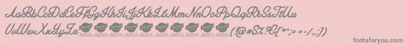 AmplifyPersonaluseonly Font – Gray Fonts on Pink Background
