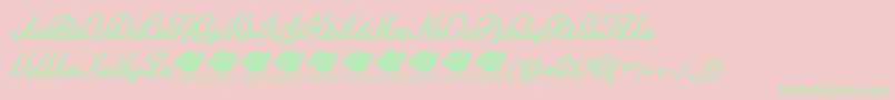 More about AmplifyPersonaluseonly Font AmplifyPersonaluseonly Font – Green Fonts on Pink Background