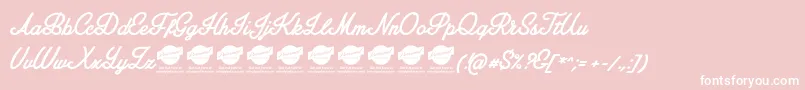 AmplifyPersonaluseonly Font – White Fonts on Pink Background