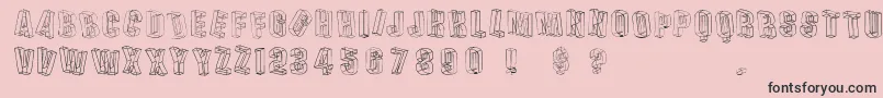 Dreis Font – Black Fonts on Pink Background