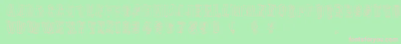 Dreis Font – Pink Fonts on Green Background