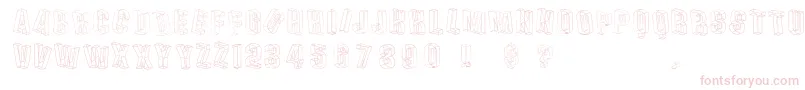 Dreis Font – Pink Fonts on White Background
