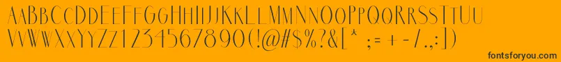 MarbreSans Font – Black Fonts on Orange Background