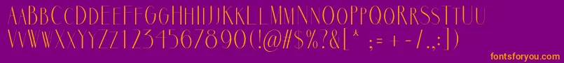 MarbreSans Font – Orange Fonts on Purple Background