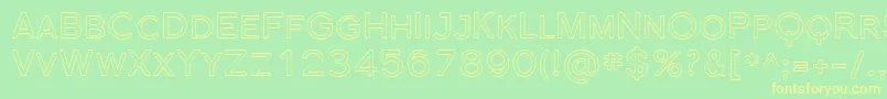 More about FlorencesansScOutline Font FlorencesansScOutline Font – Yellow Fonts on Green Background