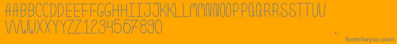 ScoopNormal Font – Gray Fonts on Orange Background