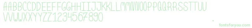 ScoopNormal Font – Green Fonts on White Background