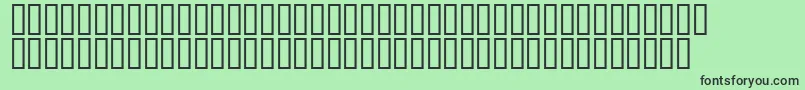フォントJungleJuice – 緑の背景に黒い文字