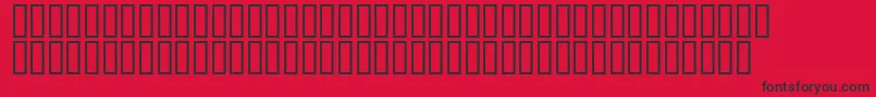 Fonte JungleJuice – fontes pretas em um fundo vermelho