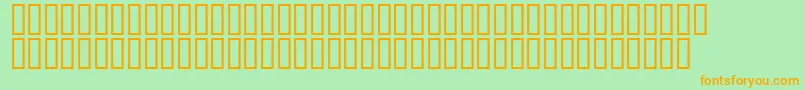 Шрифт JungleJuice – оранжевые шрифты на зелёном фоне