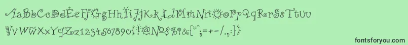 ChiliPepper Font – Black Fonts on Green Background