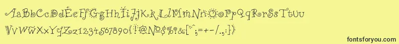 ChiliPepper Font – Black Fonts on Yellow Background