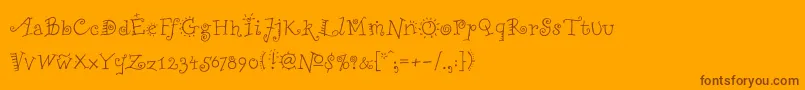ChiliPepper Font – Brown Fonts on Orange Background