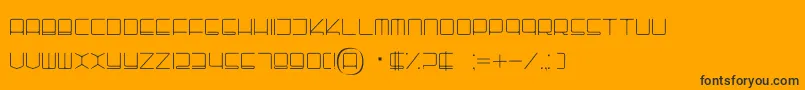 Batho Font – Black Fonts on Orange Background