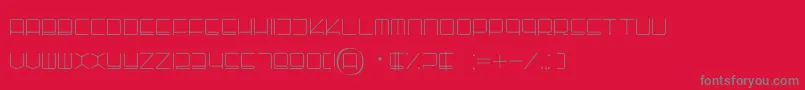 fuente Batho – Fuentes Grises Sobre Fondo Rojo