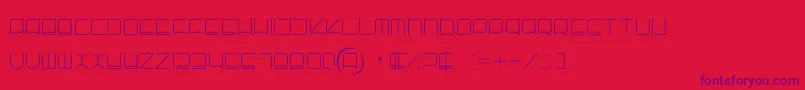 Batho Font – Purple Fonts on Red Background