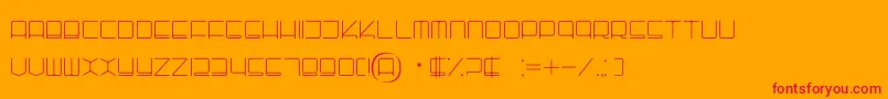 Batho Font – Red Fonts on Orange Background