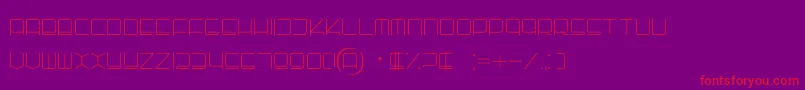 Batho Font – Red Fonts on Purple Background