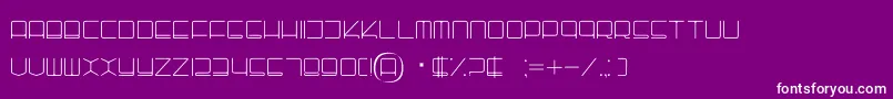Batho Font – White Fonts on Purple Background