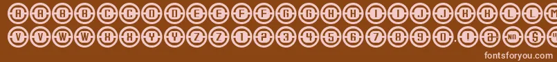 Шрифт ConsoleRelay – розовые шрифты на коричневом фоне