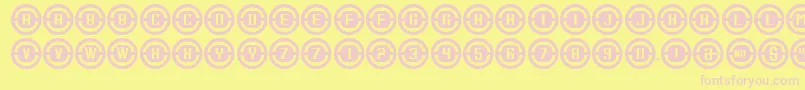 ConsoleRelay Font – Pink Fonts on Yellow Background