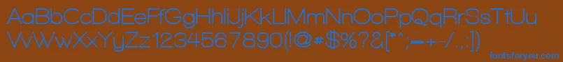 WalkwayBold Font – Blue Fonts on Brown Background