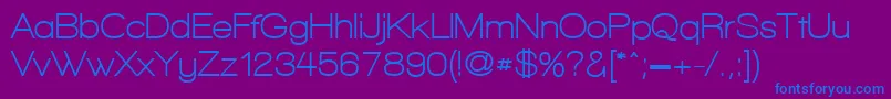 WalkwayBold Font – Blue Fonts on Purple Background