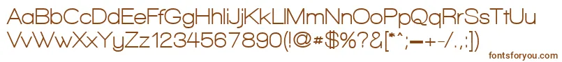 Шрифт WalkwayBold – коричневые шрифты на белом фоне