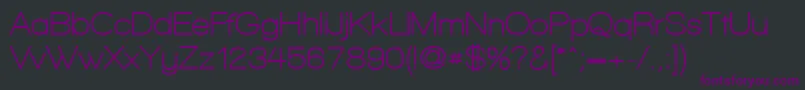 WalkwayBold Font – Purple Fonts on Black Background