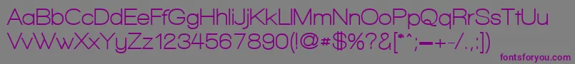 WalkwayBold Font – Purple Fonts on Gray Background