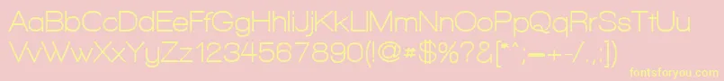 WalkwayBold Font – Yellow Fonts on Pink Background
