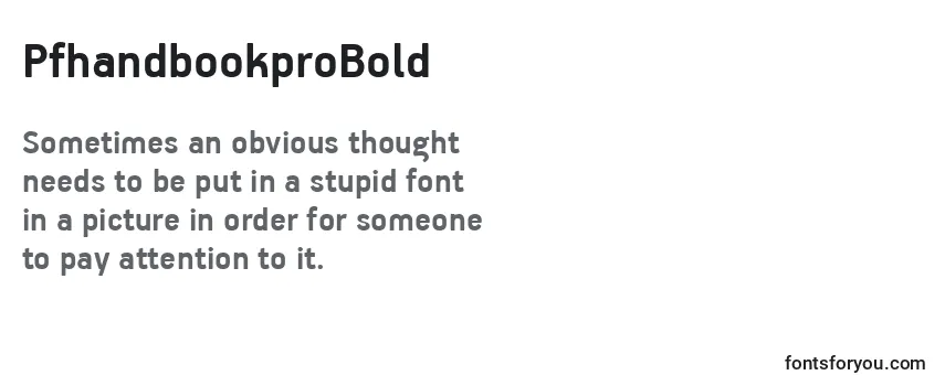 PfhandbookproBold-fontti
