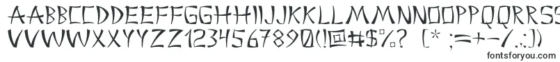 Шрифт Chinacyr – чёрные шрифты на белом фоне