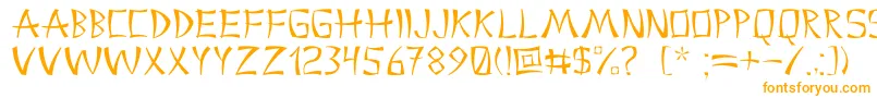 Chinacyr-Schriftart – Orangefarbene Schriften