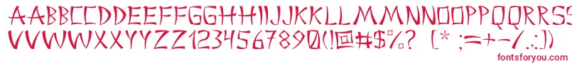 Шрифт Chinacyr – красные шрифты