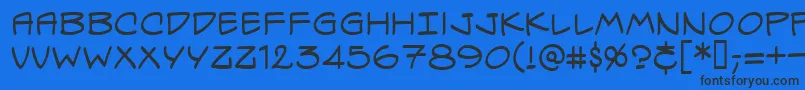 SpectreVerdeBb Font – Black Fonts on Blue Background