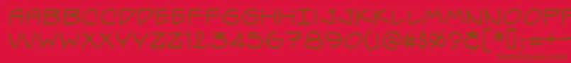 SpectreVerdeBb Font – Brown Fonts on Red Background