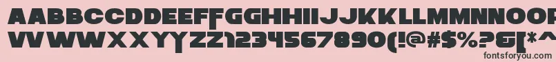 ZaiusRegular Font – Black Fonts on Pink Background