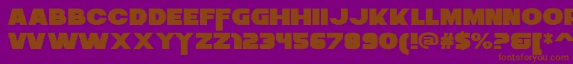 ZaiusRegular Font – Brown Fonts on Purple Background