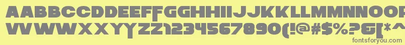 ZaiusRegular Font – Gray Fonts on Yellow Background