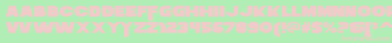 ZaiusRegular Font – Pink Fonts on Green Background