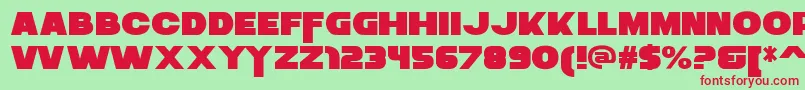 ZaiusRegular Font – Red Fonts on Green Background