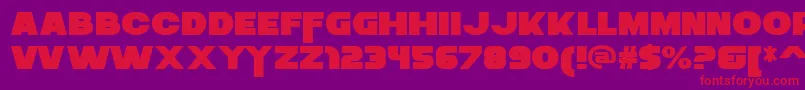 ZaiusRegular Font – Red Fonts on Purple Background