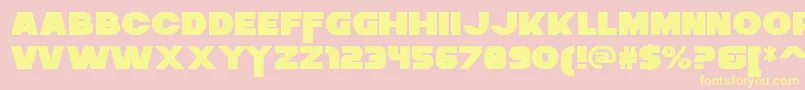 ZaiusRegular Font – Yellow Fonts on Pink Background