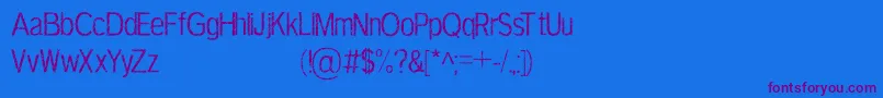 TerbiumPersonalUseOnly Font – Purple Fonts on Blue Background