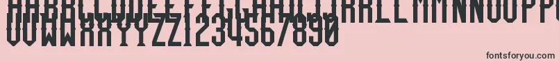 TeamFury Font – Black Fonts on Pink Background