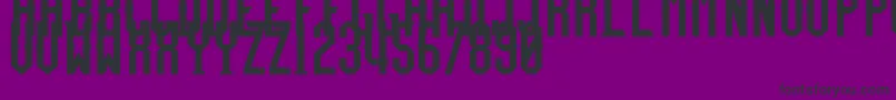 TeamFury-Schriftart – Schwarze Schriften auf violettem Hintergrund