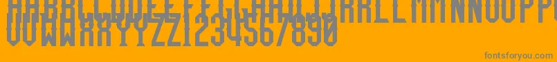 TeamFury Font – Gray Fonts on Orange Background