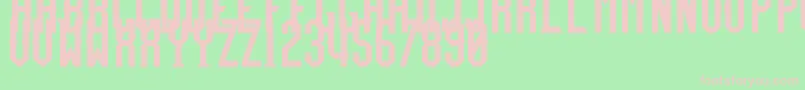 TeamFury Font – Pink Fonts on Green Background