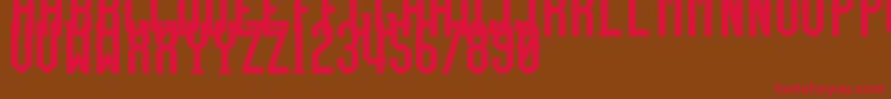 TeamFury Font – Red Fonts on Brown Background